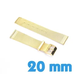 Bracelet acier inoxydable couleur or brillant 2 cm