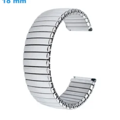 Bracelet Acier inoxydable fermoir Sans pour montre Argenté 18 mm