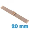 Bracelet Acier Inoxydable maille milanaise Cuivre 20 mm de montre