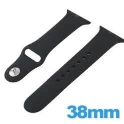 Bracelet Apple Watch 38 - 40 mm Silicone Noir