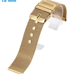 Bracelet Ardillon 18 mm Acier inoxydable Doré montre
