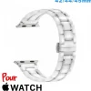 Bracelet Ceramique Blanc 42 mm pour montre Apple Watch
