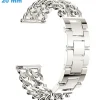 Bracelet Clip 20 mm Acier inoxydable Argenté de montre