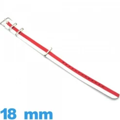 Bracelet de montre N.A.T.O Angleterre Textile 18 mm