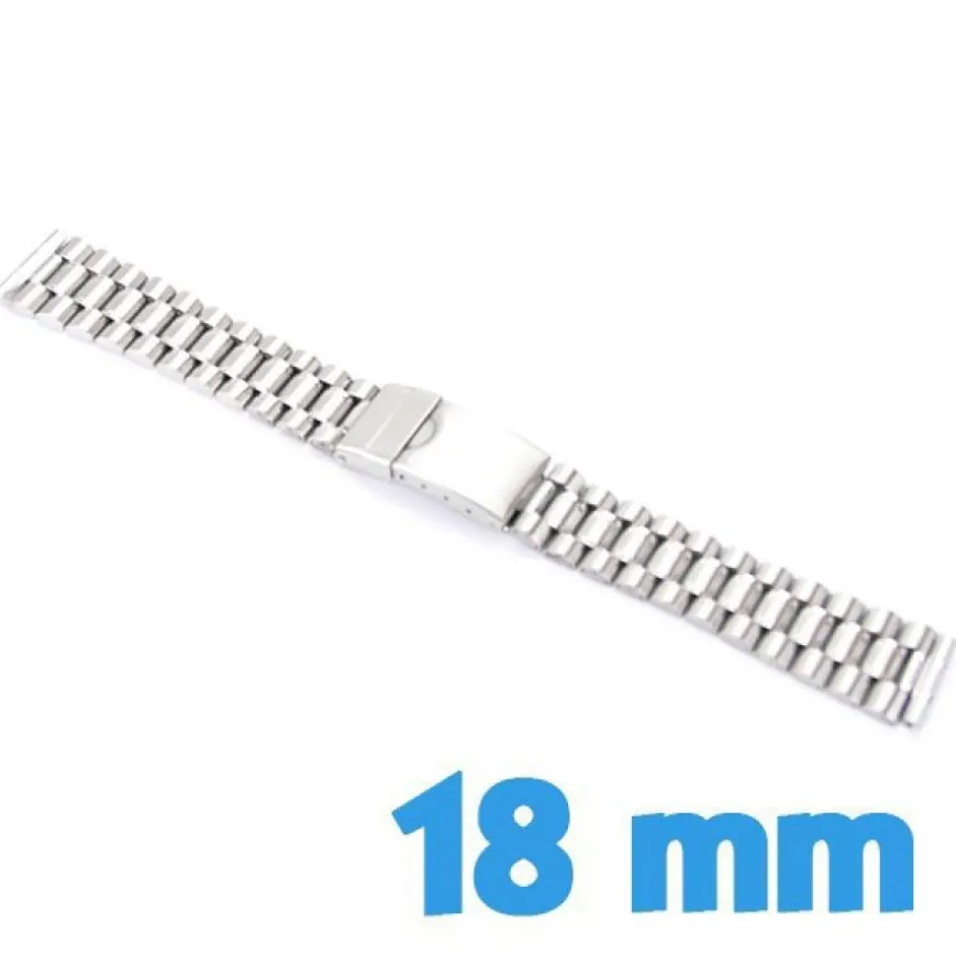 Bracelet de montre pas cher acier 18mm