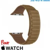Bracelet de montre pour Apple Watch brun Cuir Micro Fibre