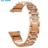 Bracelet Doré rose 20 mm Acier inoxydable montre fermoir Clip