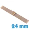 Bracelet maille milanaise 24 mm Cuivre montre Acier Inoxydable