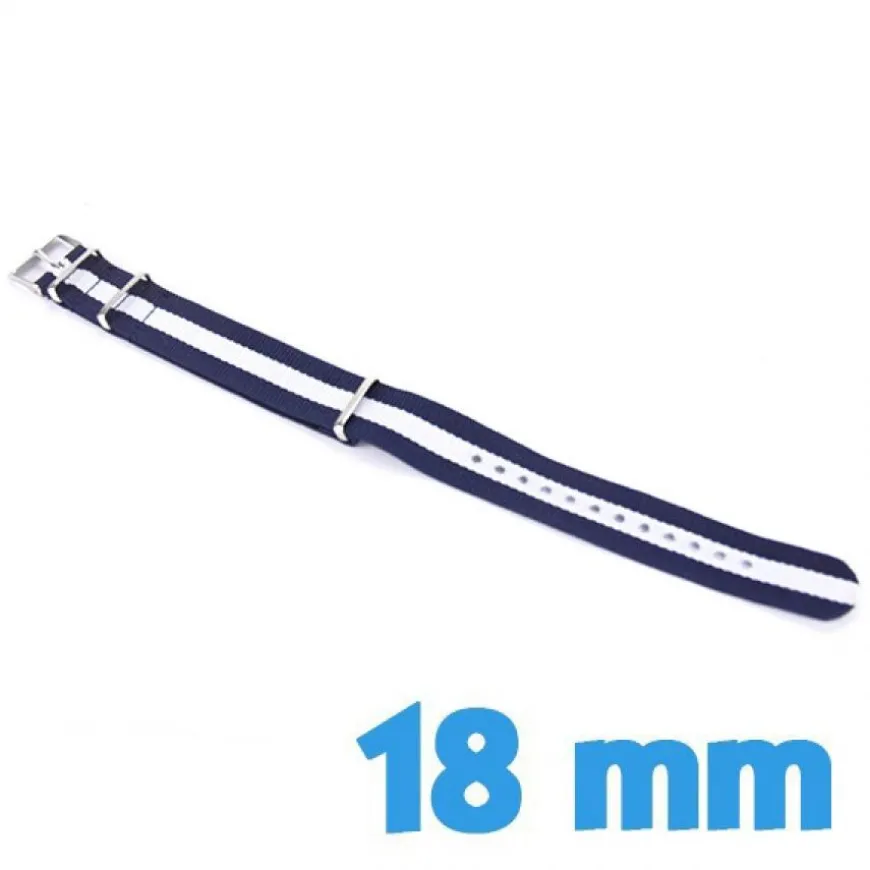 Bracelet marin esprit NATO 18 mm