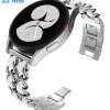 Bracelet 22 mm Acier inoxydable Argenté et Blanc de montre Clip