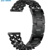 Bracelet 20 mm Acier inoxydable Clip de montre Noir