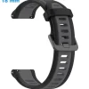 Bracelet 18 mm Caoutchouc fermoir Ardillon montre Gris et Noir