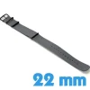 Bracelet 22mm Gris de montre Nylon