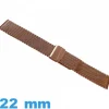 Bracelet 22mm montre Maille Milanaise bronze métal