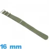 Bracelet 16mm montre Olive N.A.T.O tissu