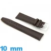 Bracelet 10 mm montre  Vrai cuir