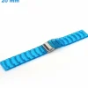 Bracelet 20 mm Plastique Transparent et Bleu montre