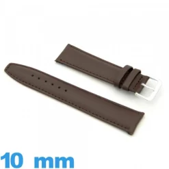 Bracelet 10mm pour montre brun Cuir
