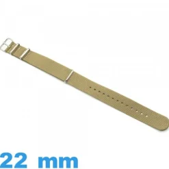 Bracelet 22 mm pour montre Kaki Nato tissu
