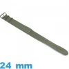 Bracelet 24mm pour montre Olive Nato tissu