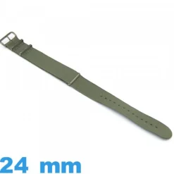 Bracelet 24mm pour montre Olive Nato tissu