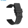 Bracelet 16 mm Silicone de montre Noir