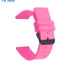 Bracelet 16 mm Silicone fermoir Ardillon montre Rose