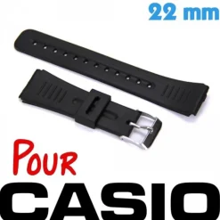 Bracelet Montre Casio G Shock 22 mm plastique noir