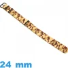 Bracelet montre Nato Marron Camouflage Militaire Textile 24mm