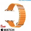 Bracelet montre pour Apple Watch Anthracite Cuir Micro Fibre