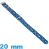 Bracelet NATO 20mm Bleu motif Ancre Marine