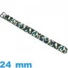 Bracelet Nato Nylon Bleu 24mm Camouflage montre