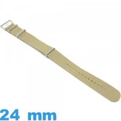 Bracelet Nato Nylon Kaki 24mm montre