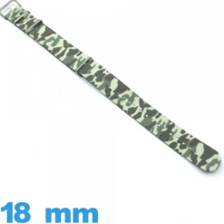 Bracelet N.A.T.O Textile Vert clair 18 mm Military de montre