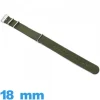 Bracelet Nato tissu Olive 18 mm pour montre