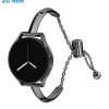 Bracelet Noir 20 mm Acier inoxydable montre fermoir Loquet