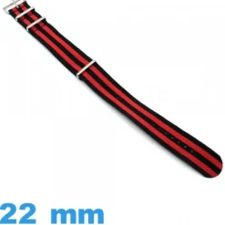Bracelet Nylon de montre 22 mm Nato