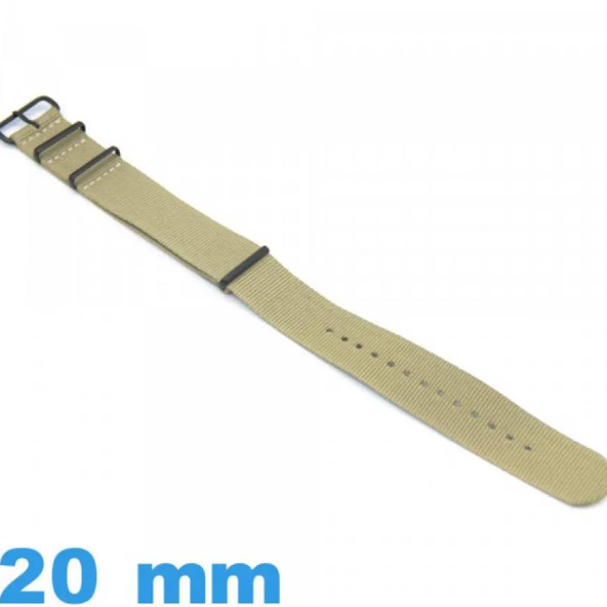 Bracelet Nylon de montre 20mm Nato