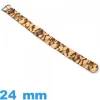 Bracelet Nylon Marron Military pour montre 24mm N.A.T.O