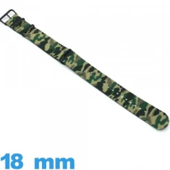 Bracelet Nylon montre 18mm Nato Camo militaire