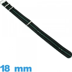 Bracelet Nylon pour montre 18mm N.A.T.O