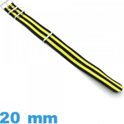 Bracelet Nylon pour montre 20mm Nato
