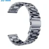 Bracelet Papillon Gris 20 mm Acier inoxydable pour montre