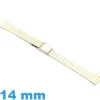 Bracelet pour Montre Bicolore Femme Métal 14 mm