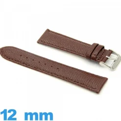 Bracelet pour montre cuir véritable Lézard  12 mm