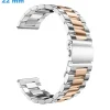 Bracelet pour montre 22 mm Acier inoxydable Papillon Argenté et Doré rose