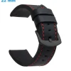 Bracelet pour montre 22 mm Cuir PU Noir fermoir Ardillon