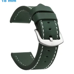 Bracelet pour montre 18 mm Cuir Synthétique Vert Ardillon