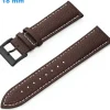 Bracelet pour montre 18 mm Cuir véritable Brun