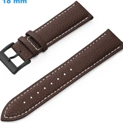 Bracelet pour montre 18 mm Cuir véritable Brun